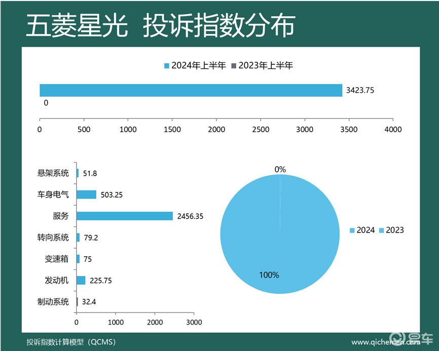 某热牌“包场” 2024年上半年车型投诉指数排行